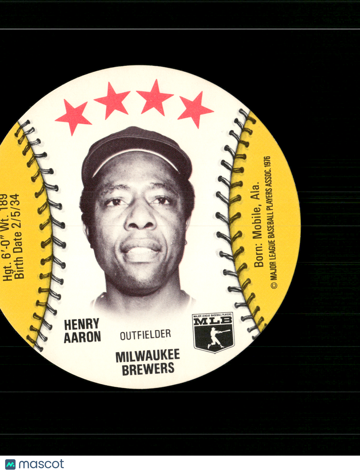 1976 Dics HANK AARON (EX)