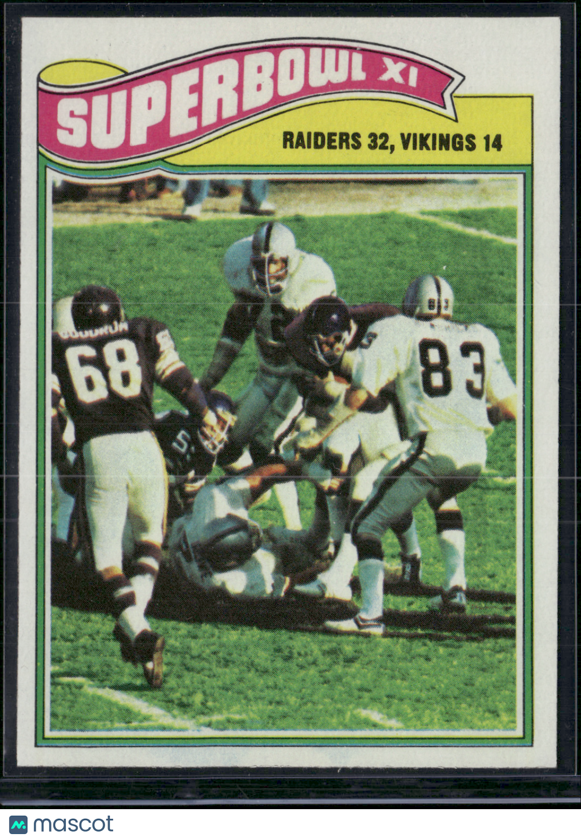 1977 Topps SUPERBOWL XI #528 Raiders/Vikings (NM)