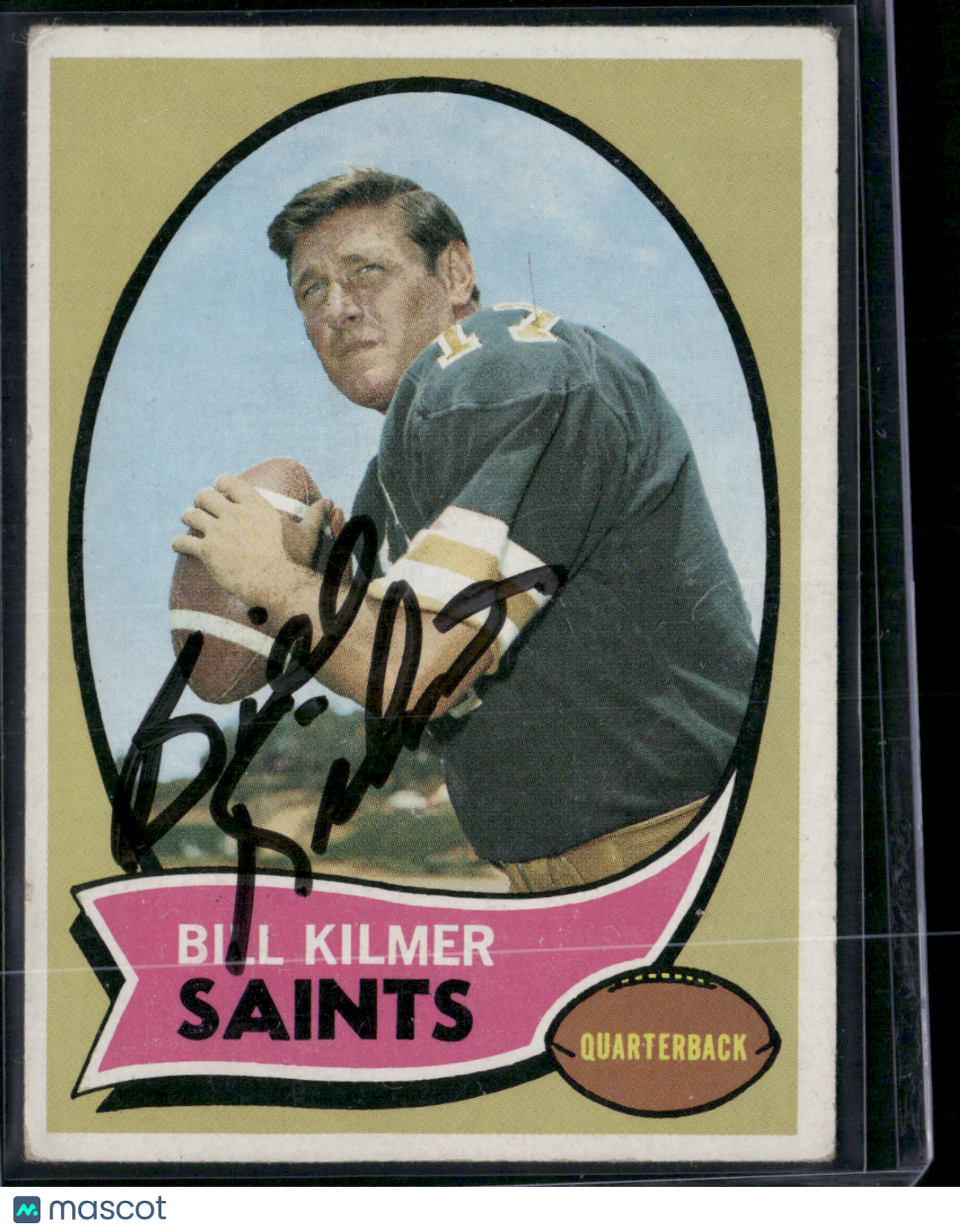 1970 Topps BILL KILMER #166 Autographed Auto not authenticated (VG)