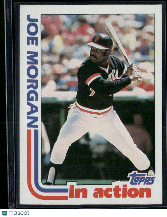 1982 Topps JOE MORGAN #755 In Action (EX)