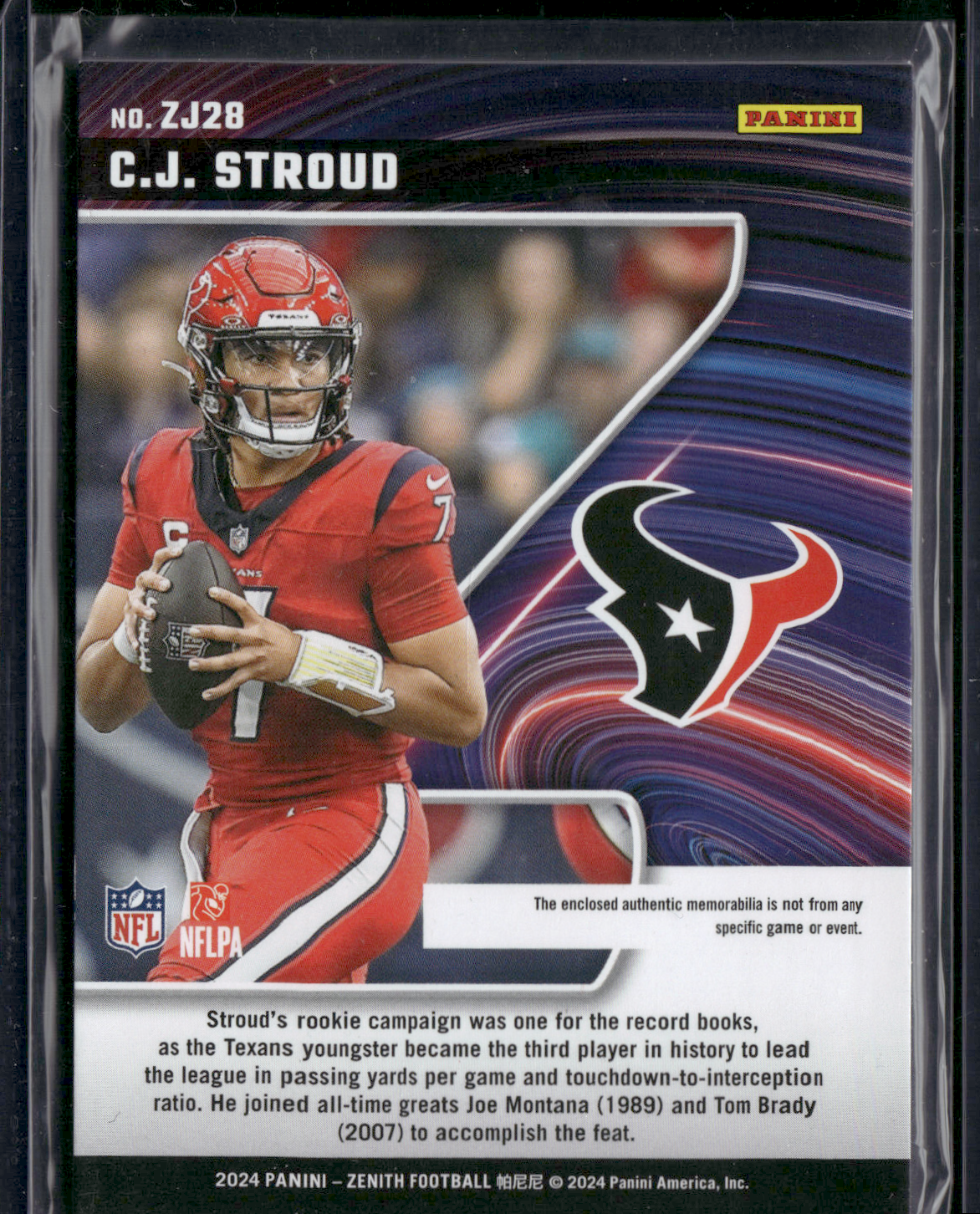 2024 Zenith C.J. STROUD #ZJ28 Z-Jersey Relic