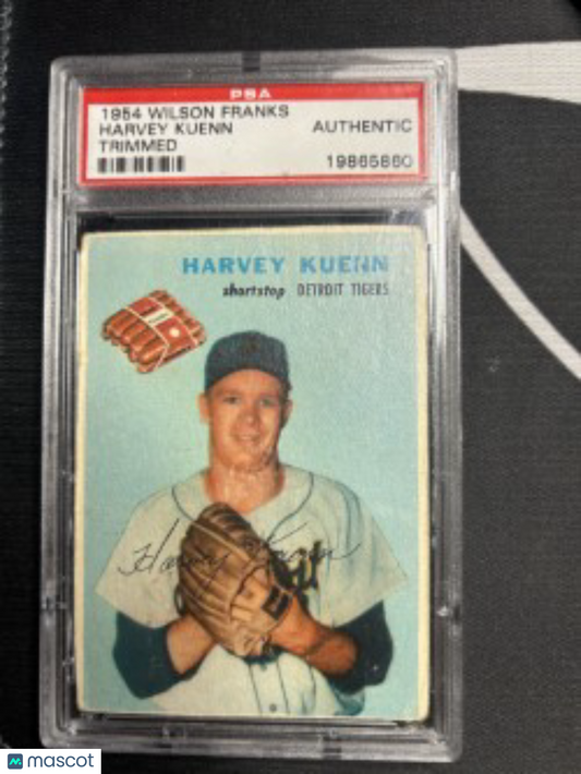 1954 Wilson Franks HARVEY KUENN Trimmed PSA A