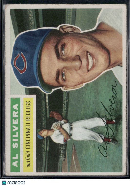 1956 Topps AL SILVERA #137 pencil on back Wrinkling on front