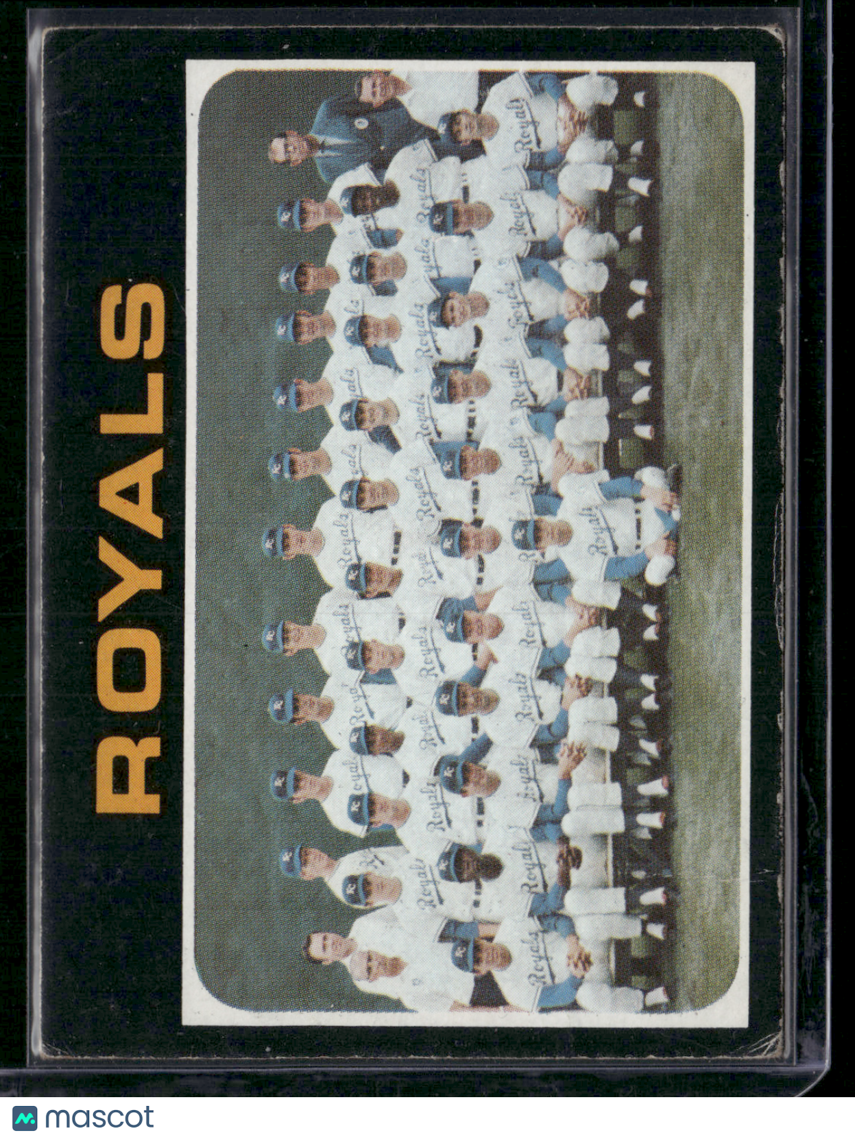 1971 Topps KANSAS CITY ROYALS #742 Corner Crease Wrinkle (Good)