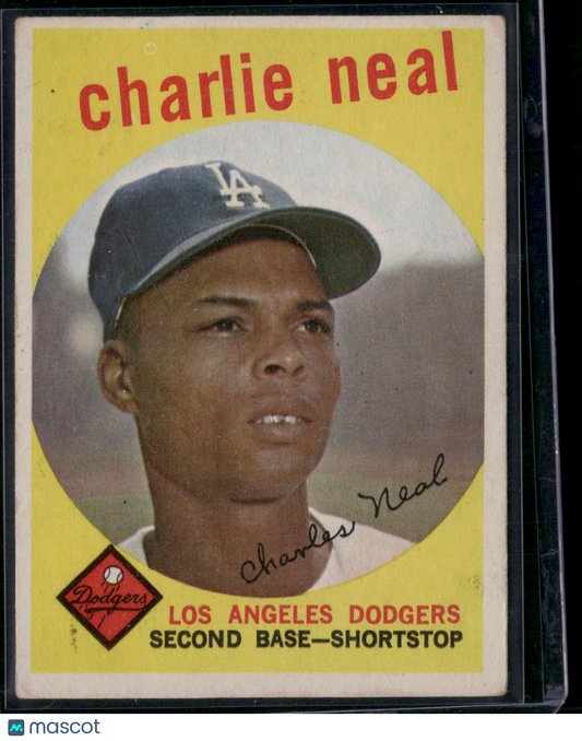 1959 Topps CHARLIE NEAL #427 Grain Raise (VG)