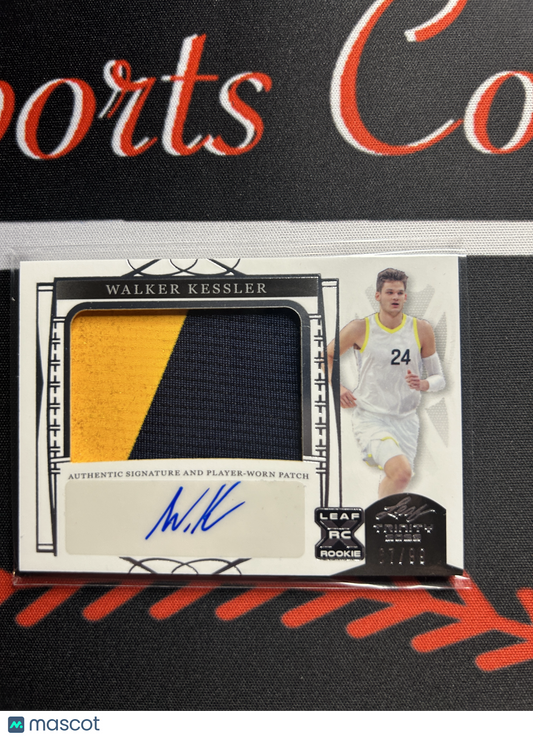 2023 Trinity Basketball WALKER KESSLER #PA-WK1 Rookie Patch Auto 67/99 RC