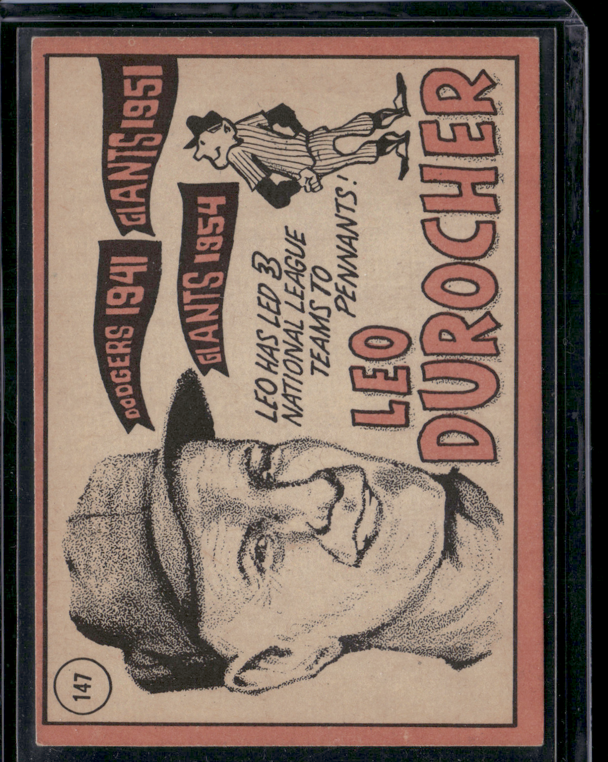 1969 Topps LEO DUROCHER #147 (VG)