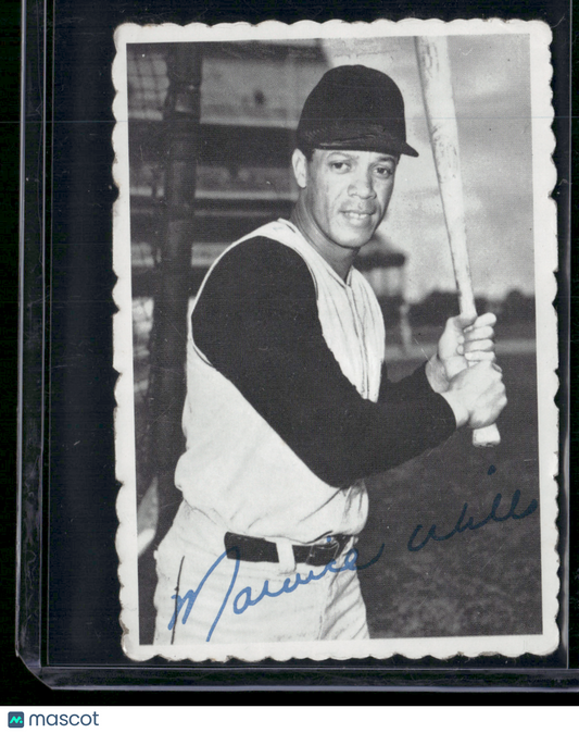 1969 Deckle MAURY WILLS #24 Roller Mark (VG)