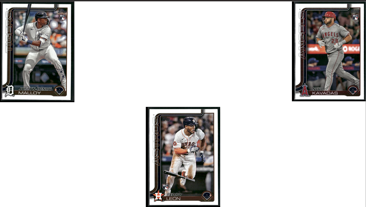 2025 Topps ROOKIES 7 ~ CARDLOT Hurston Waldrep/Pedro Leon (NM)