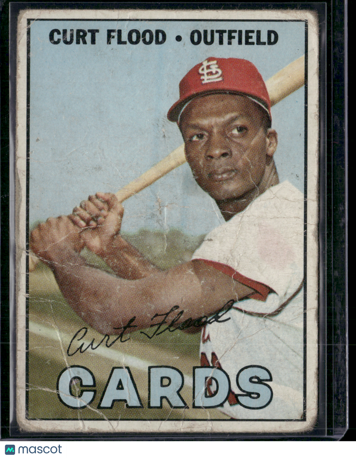 1967 Topps CURT FLOOD #245 Wrinkles (Fair-Good)