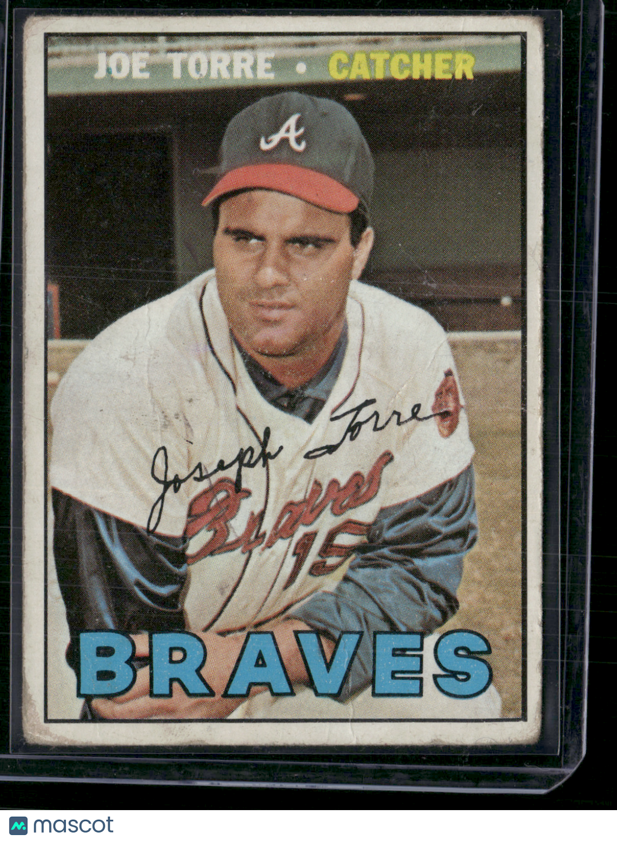 1967 Topps JOE TORRE #350 Pressure Dents Light Wrinkles (Good-VG)
