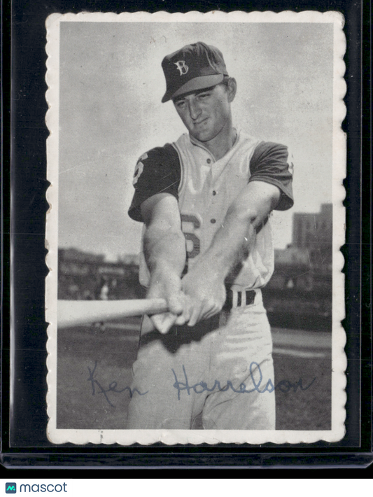 1969 Deckle KEN HARRELSON #3 Surface Dents Edge Crush (Good)