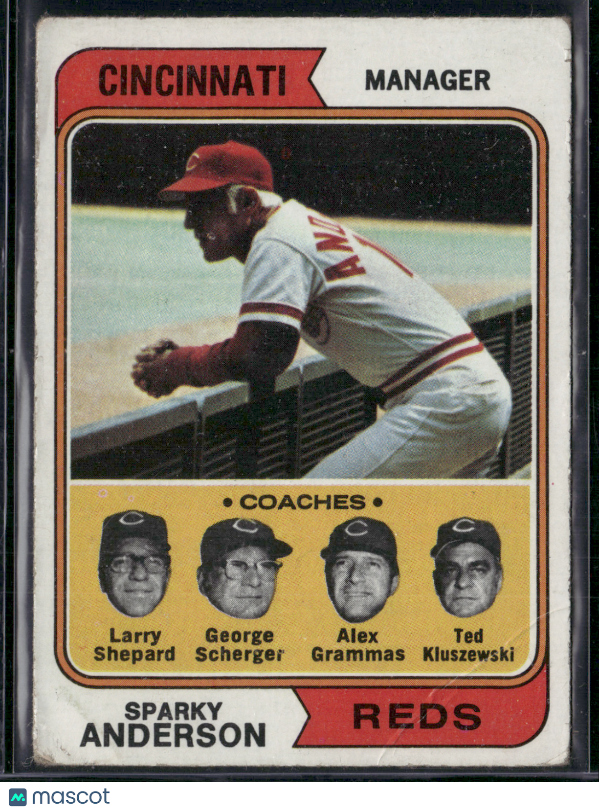 1974 Topps SPARKY ANDERSON #326 Wrinkle (Good-VG)
