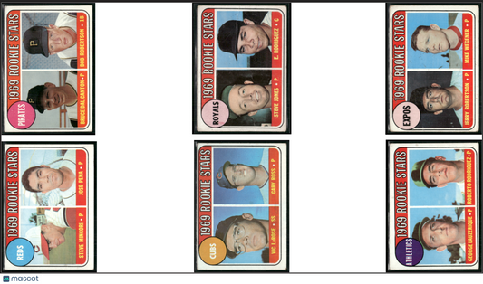 1969 Topps 6~CARDLOT - ROOKIE STARS (Good-VG)