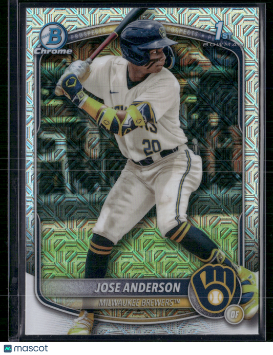 2025 Bowman Chrome JOSE ANDERSON #BCP-193 Mega 1st Bowman