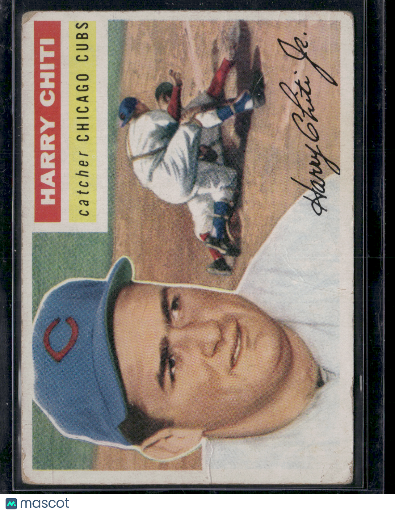 1956 Topps HARRY CHITI #179 Heavy Wrinkling