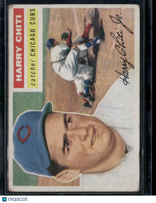 1956 Topps HARRY CHITI #179 Heavy Wrinkling