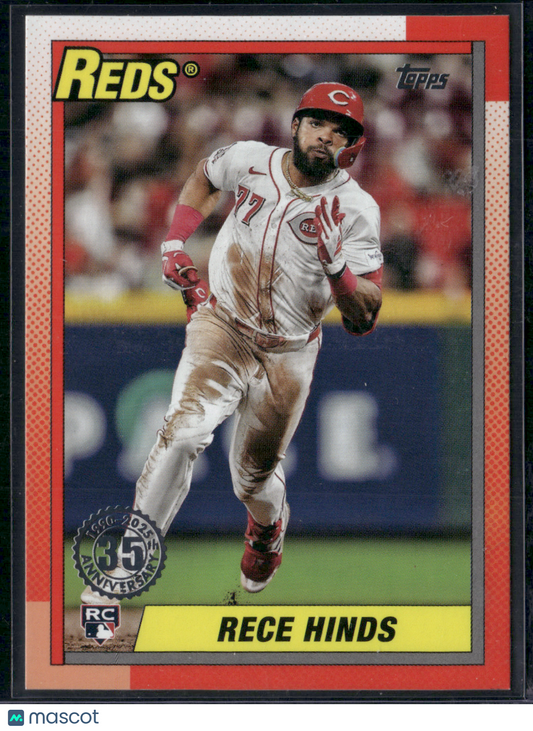 2025 Topps Series 1 RECE HINDS #T90-56 1990 Rookie Card