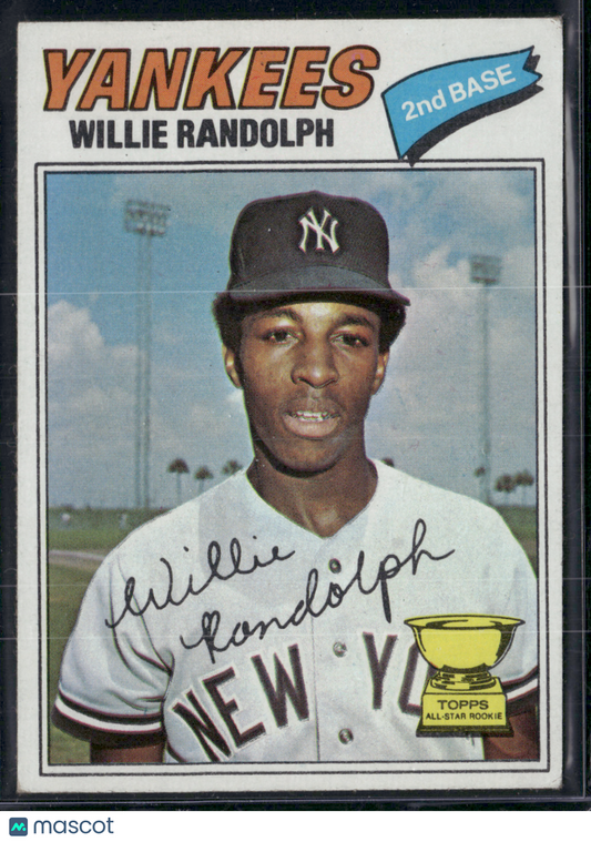 1977 Topps WILLIE RANDOLPH #359 Rookie Cup (VG/EX-EX)