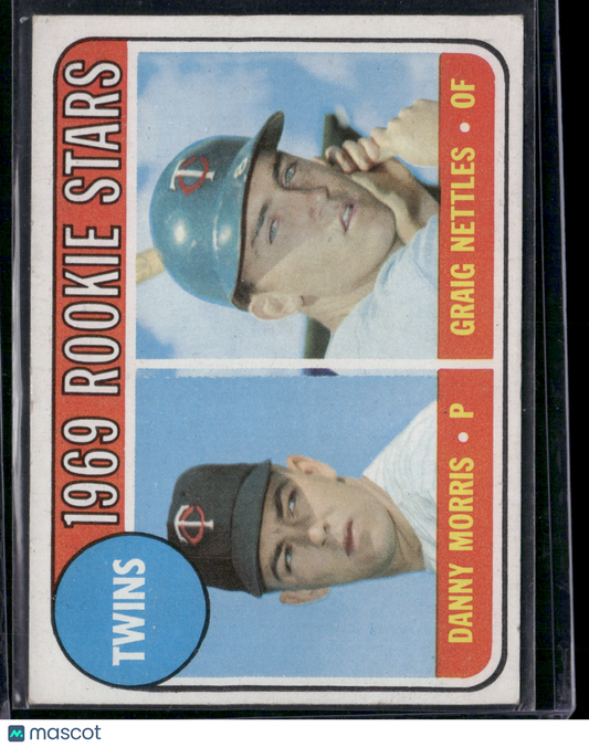 1969 Topps 1969 TWINS ROOKIE STARS #99 DANNY MORRIS/CRAIG NETTLES RC