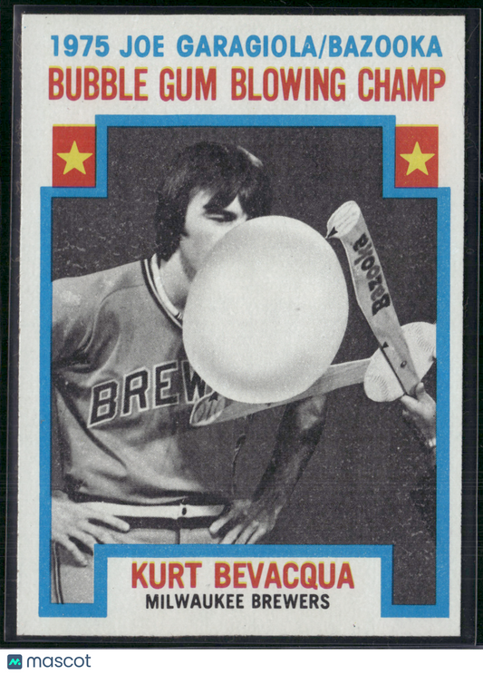 1976 Topps KURT BEVACQUA #564 Bubble Gum Blowing Champ (EX/MT-NM)