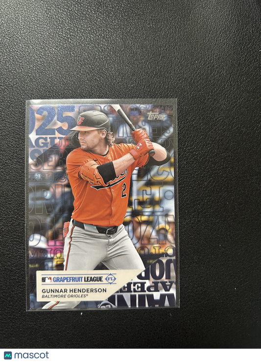 2025 Topps Series 1 GUNNAR HENDERSON #TG-12 Grapefruit League