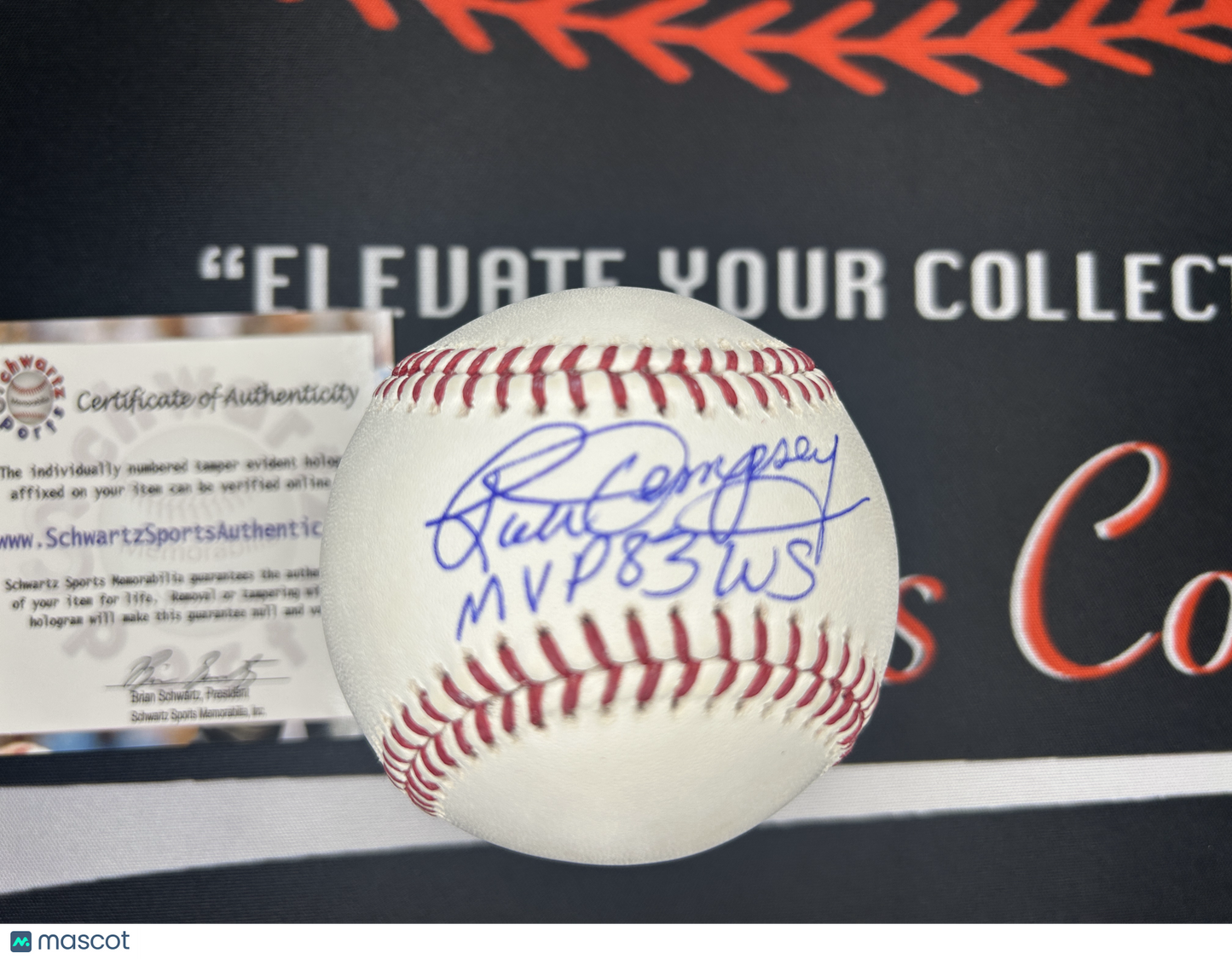 Rick Dempsey Signed Baseball "MVP 83 WS" –Schwartz Sports Authenticated MLB-AUTO