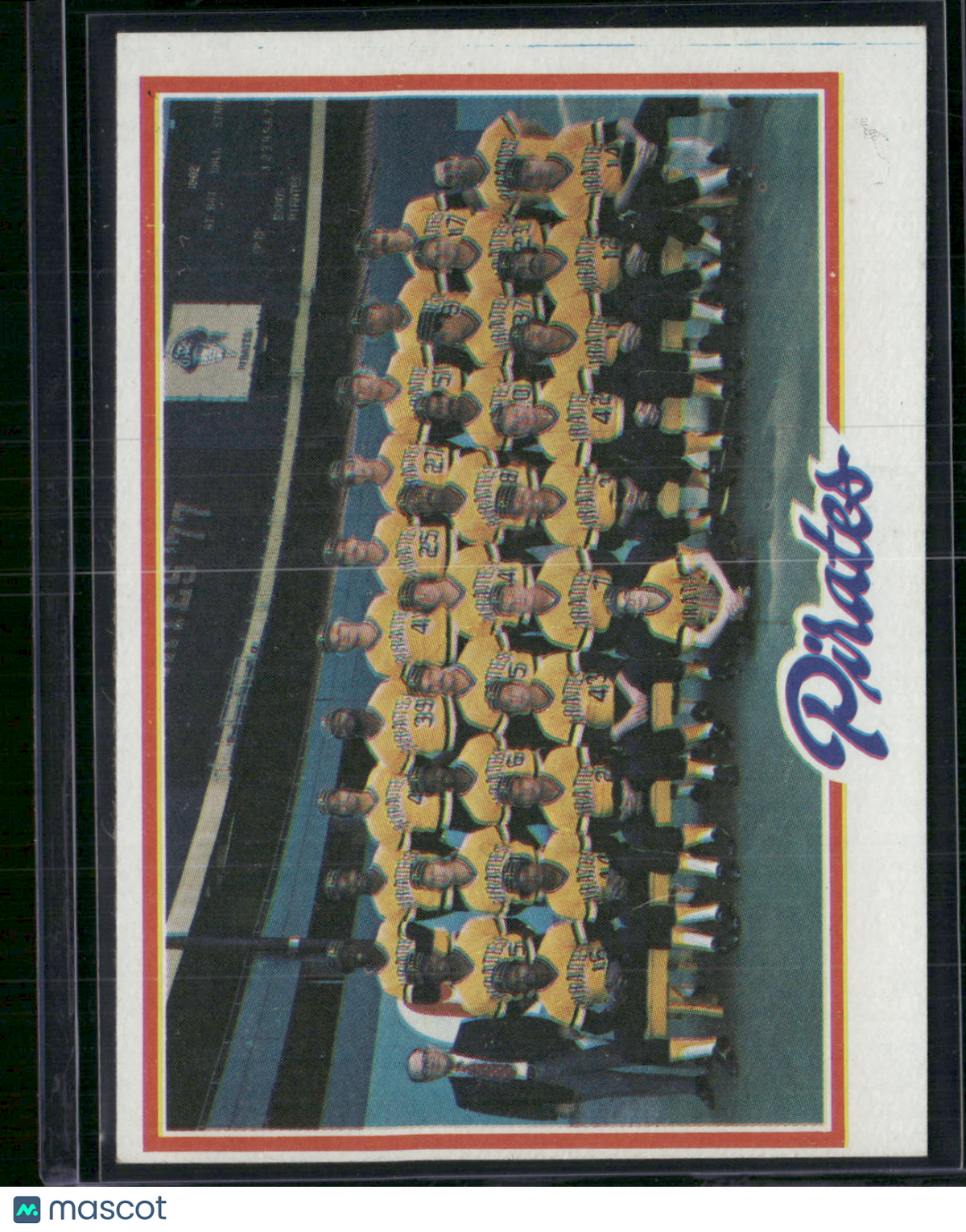 1978 Topps PITTSBURGH PIRATES #606 Miscut (EX)