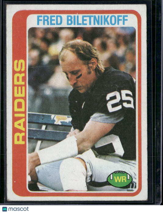 1978 Topps FRED BILETNIKOFF #415 Light Scratch (VG)