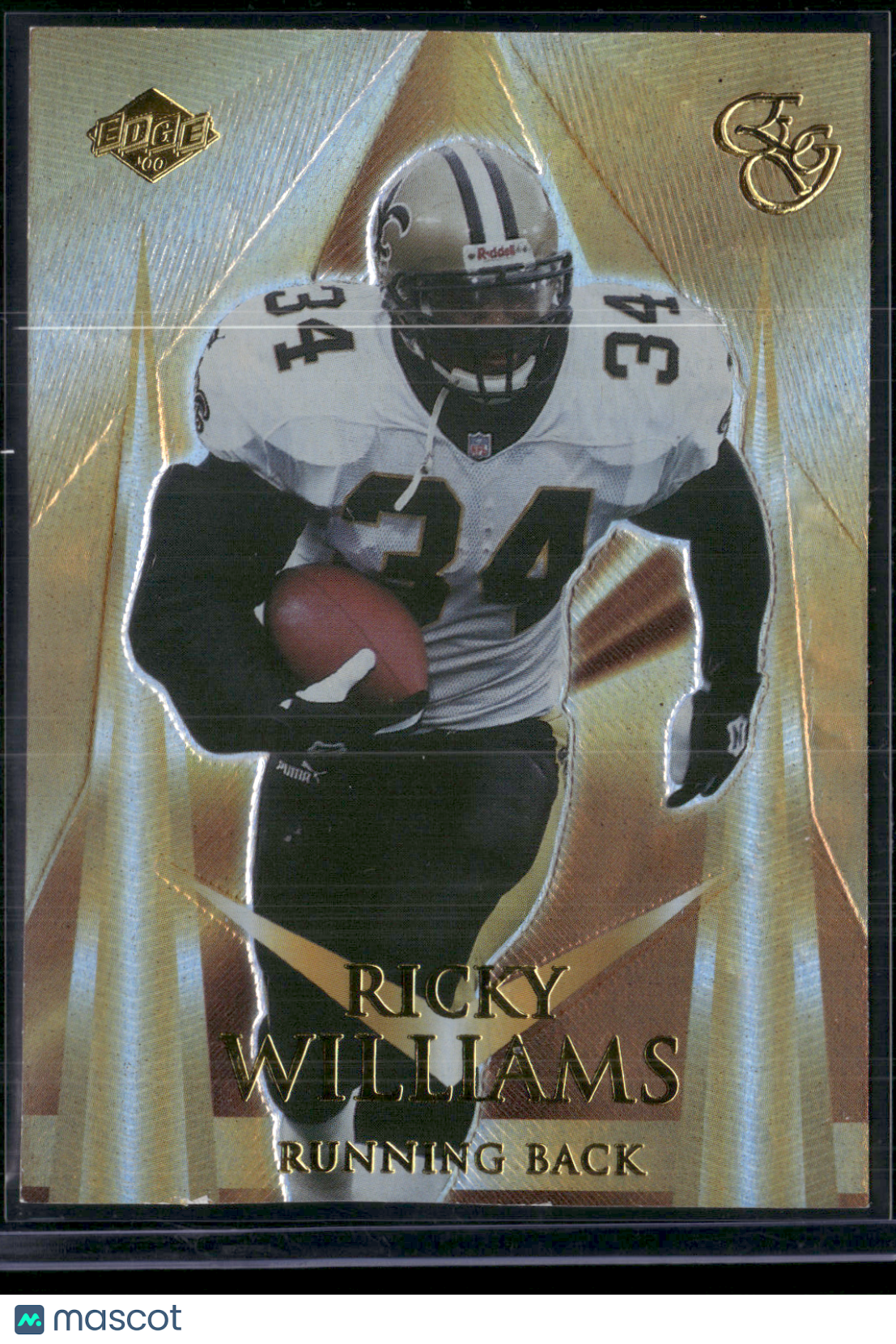 2000 Edge Graded Ricky Williams #GE23 Golden Edge 1532/2000 (NM)
