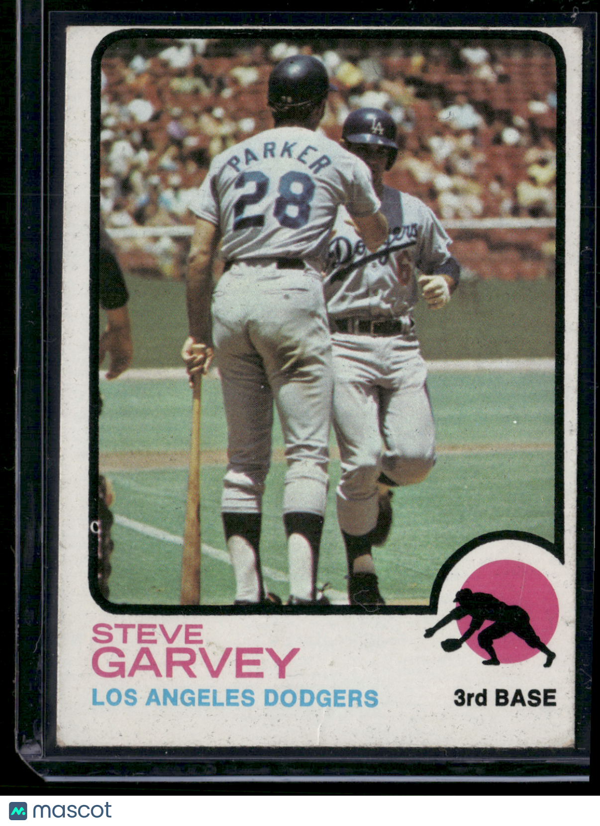 1973 Topps STEVE GARVEY #213 - Wrinkle, Surface dent