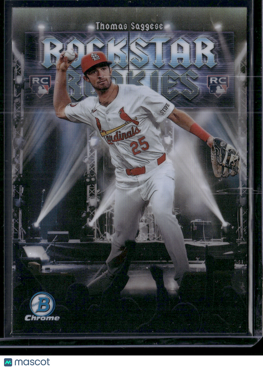 2025 Bowman THOMAS SAGGESE Rookie Card RC #RR-17 Rockstar Rookies Chrome