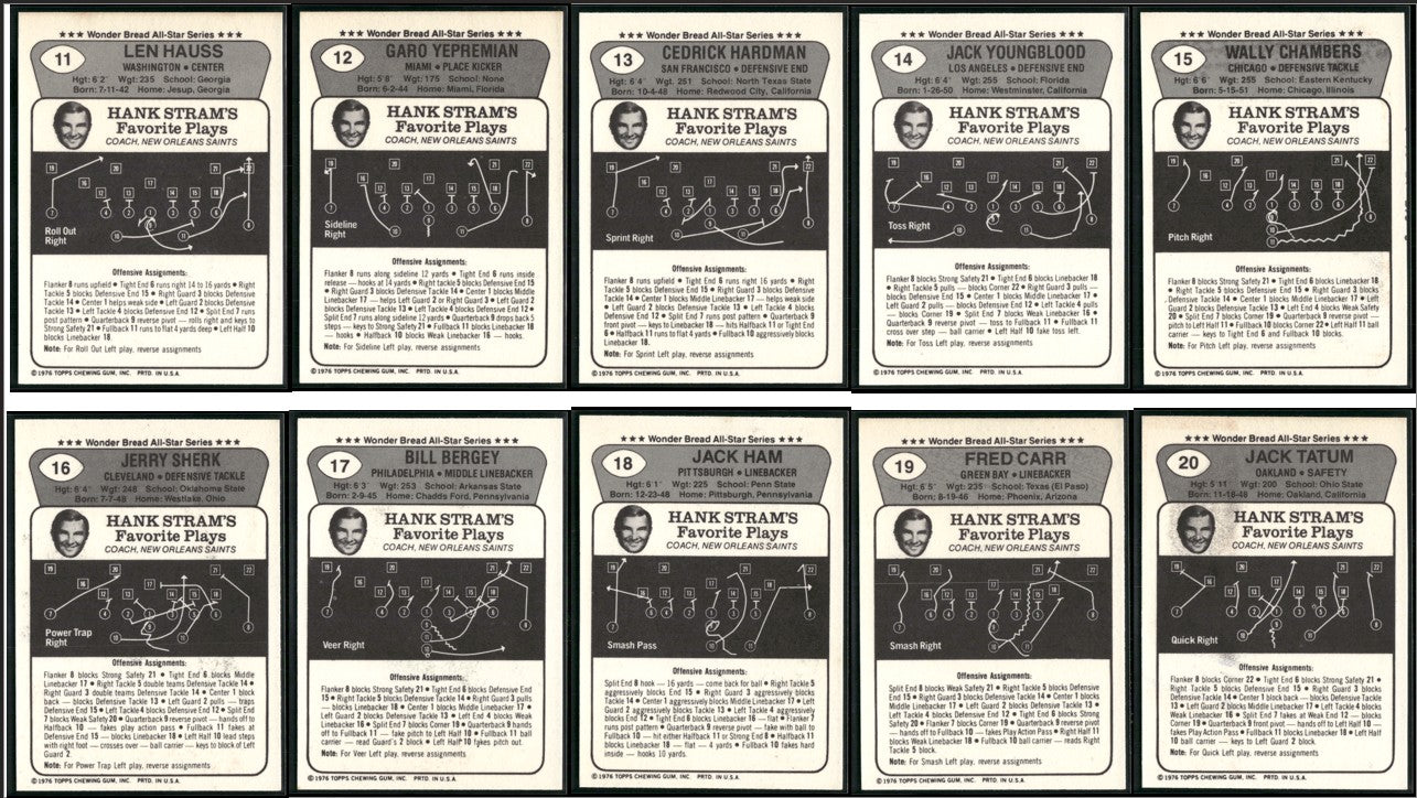 1976 Wonder Bread COMPLETE SET 24/24 Cards (EX-NM)