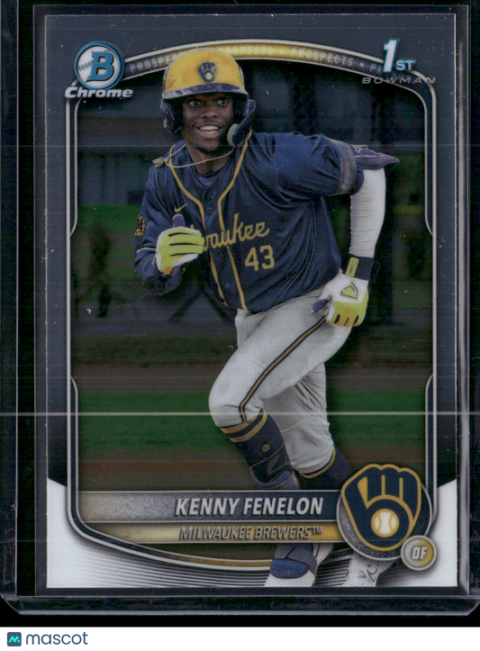 2025 Bowman Chrome KENNY FENELON #BCP-190 Chrome 1st Bowman