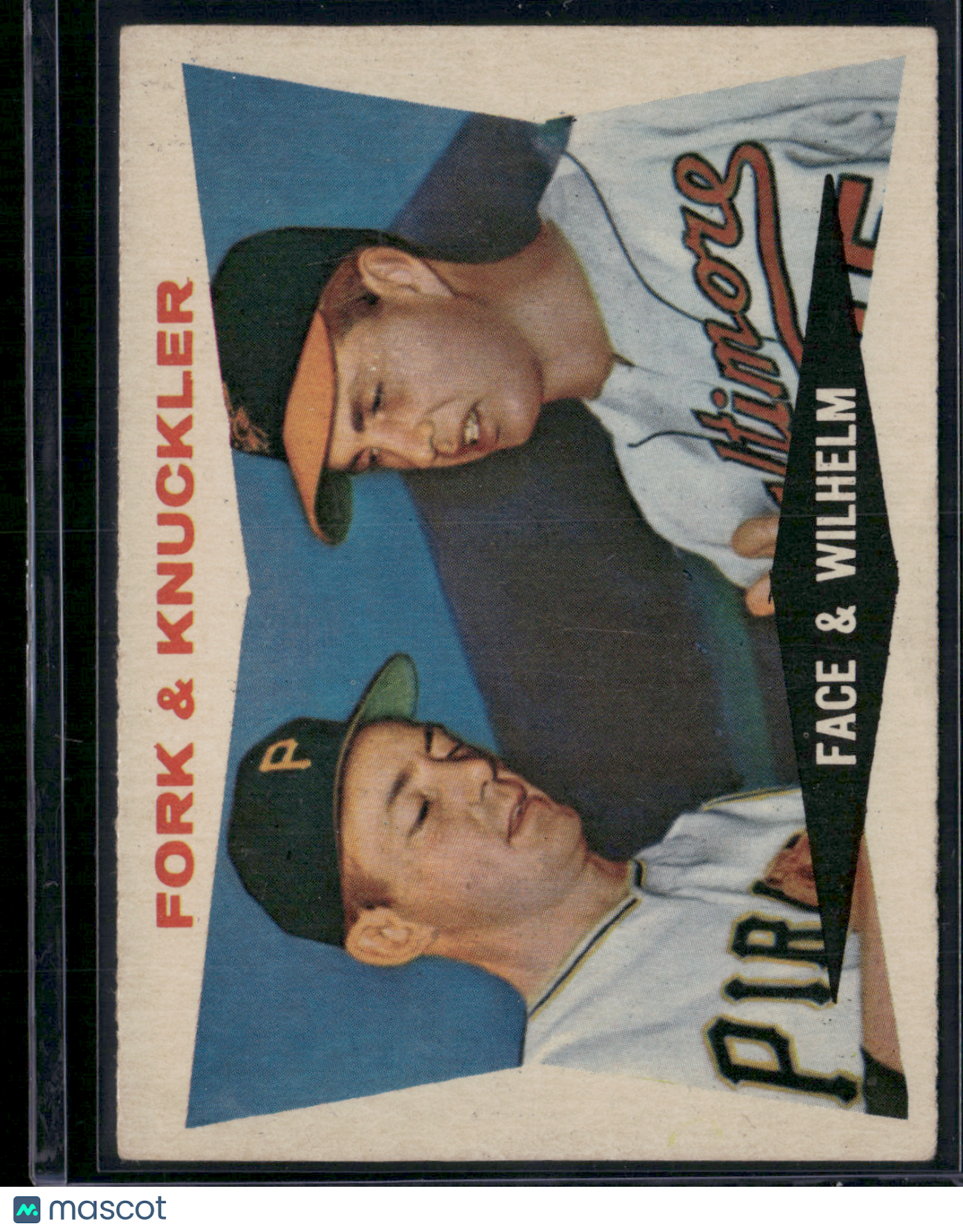 1960 Topps ELROY FACE/HOYT WILHELM #115 Fork & Knuckler
