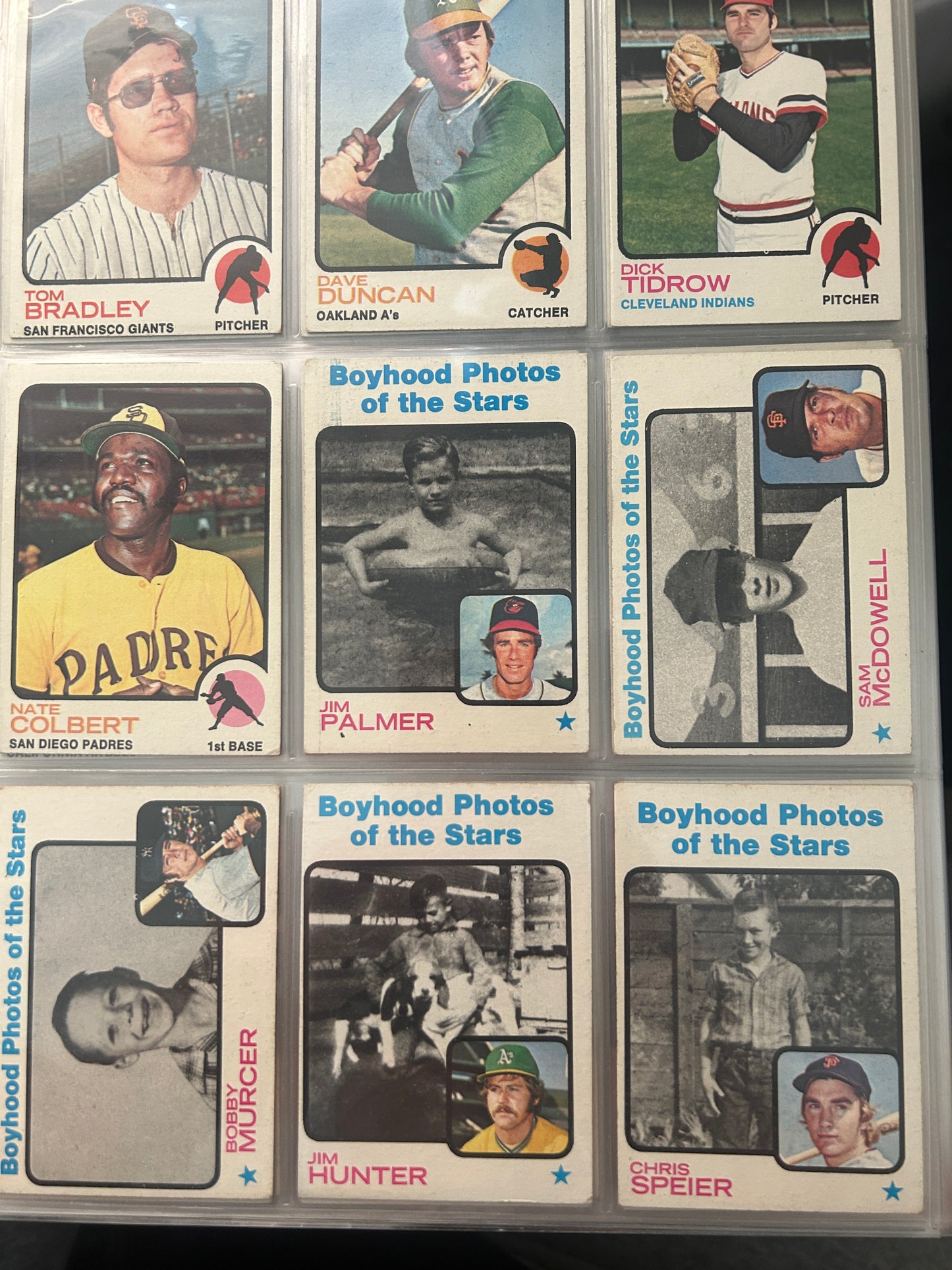 1973 Topps Baseball Incomplete Set (329 Cards) with Binder