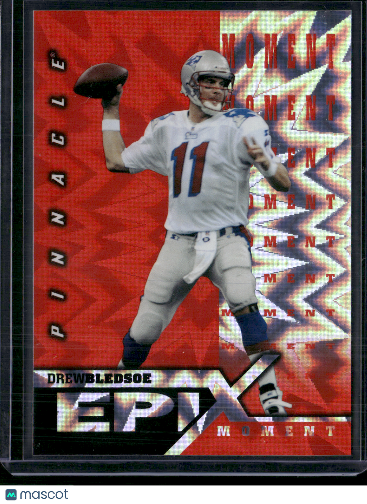 1997 Certified DREW BLEDSOE #E4 Epix Moment Orange (NM)