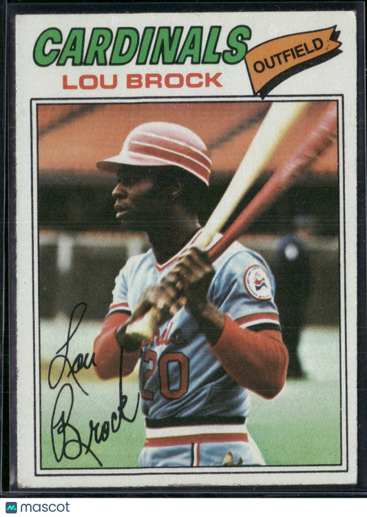 1977 Topps LOU BROCK #355 (VG/EX-EX)