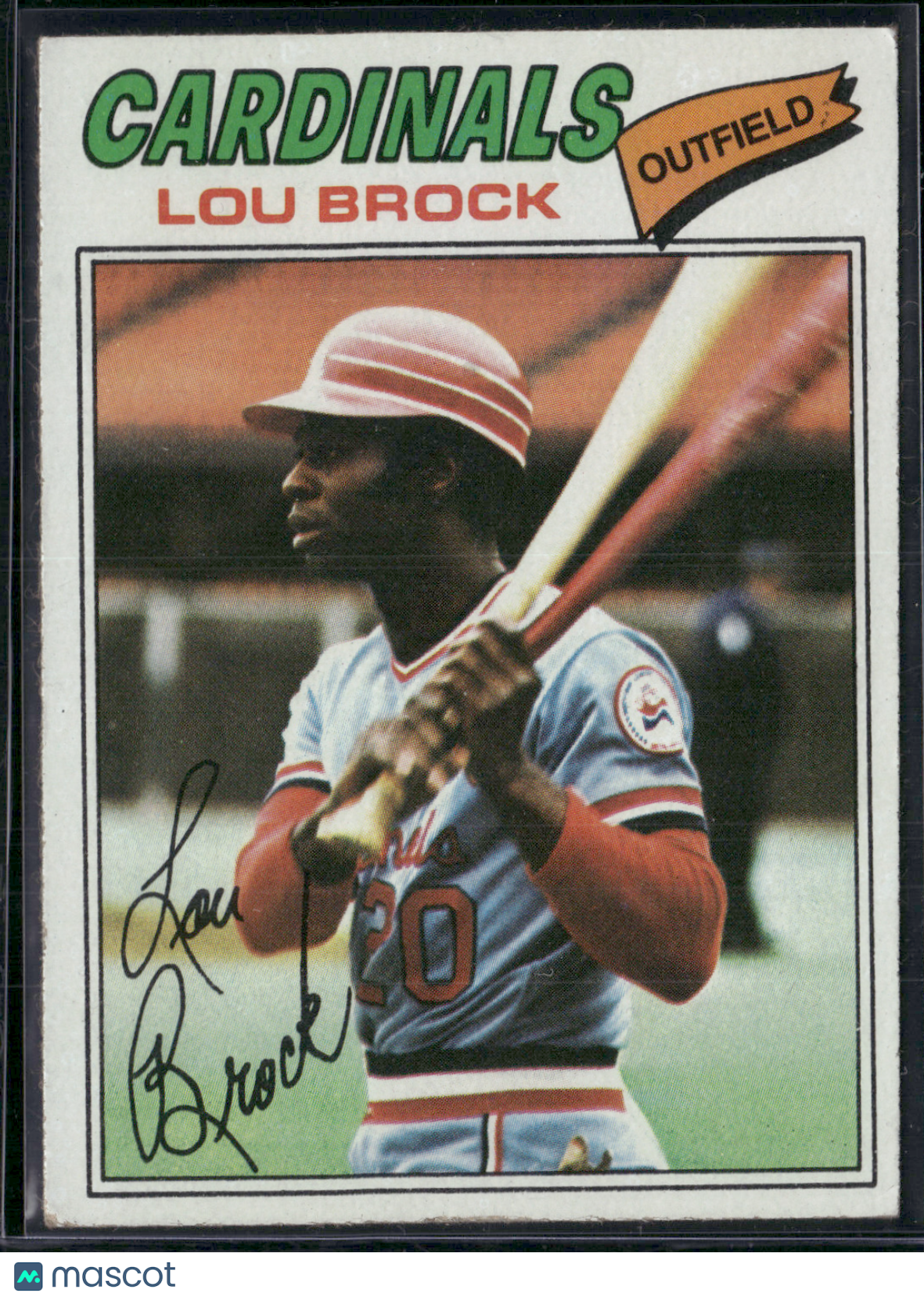 1977 Topps LOU BROCK #355 (VG/EX-EX)