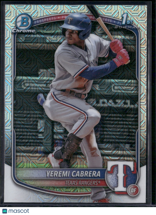 2025 Bowman YEREMI CABRERA #BCP-146 Chrome Mojo 1st Bowman