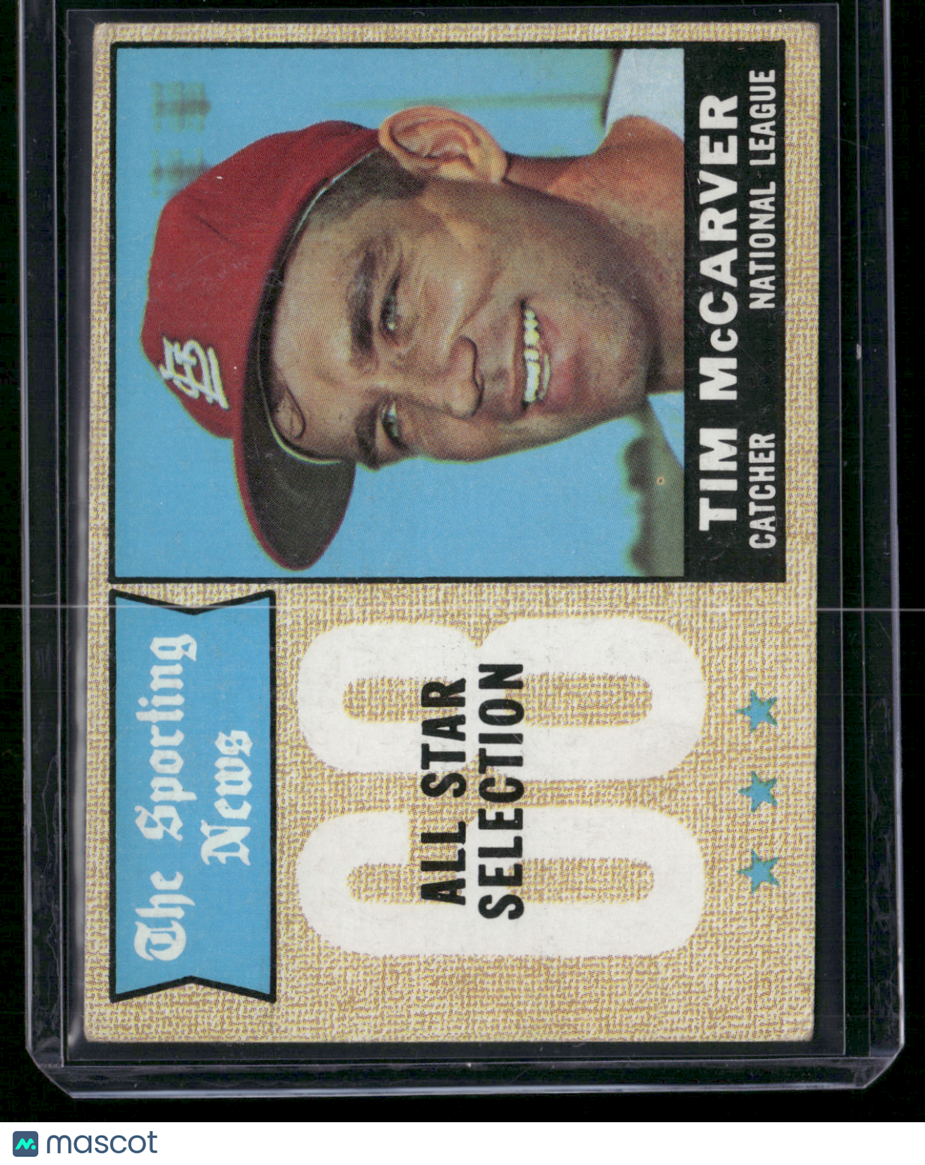 1968 Topps TIM MCCARVER #376 NL All Star (VG)