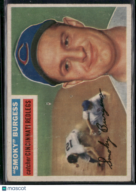 1956 Topps SMOKY BURGESS #192 Pinholes