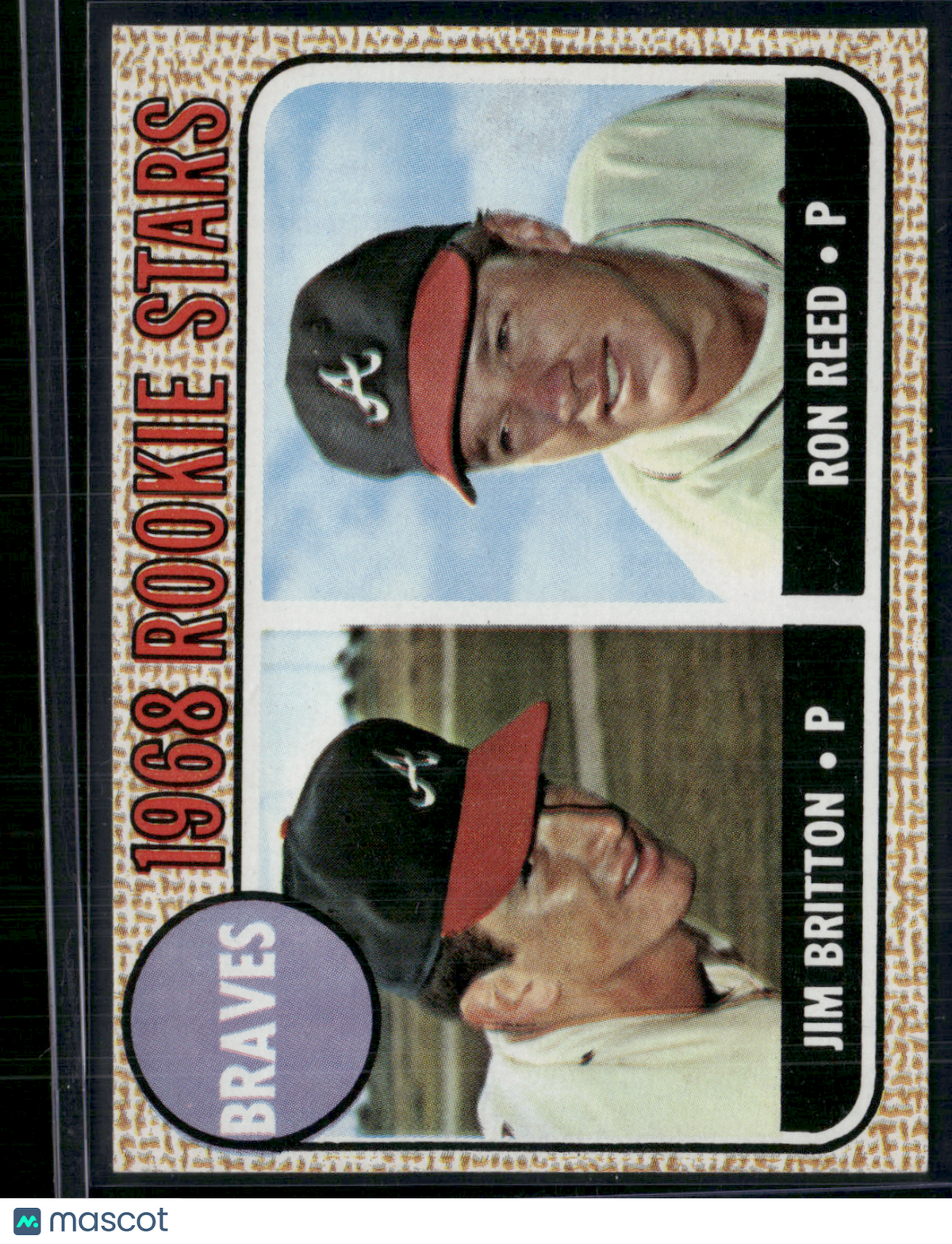 1968 Topps JIM BRITTON/RON REED #76 1968 Braves Rookie Stars (EX/MT-NM)