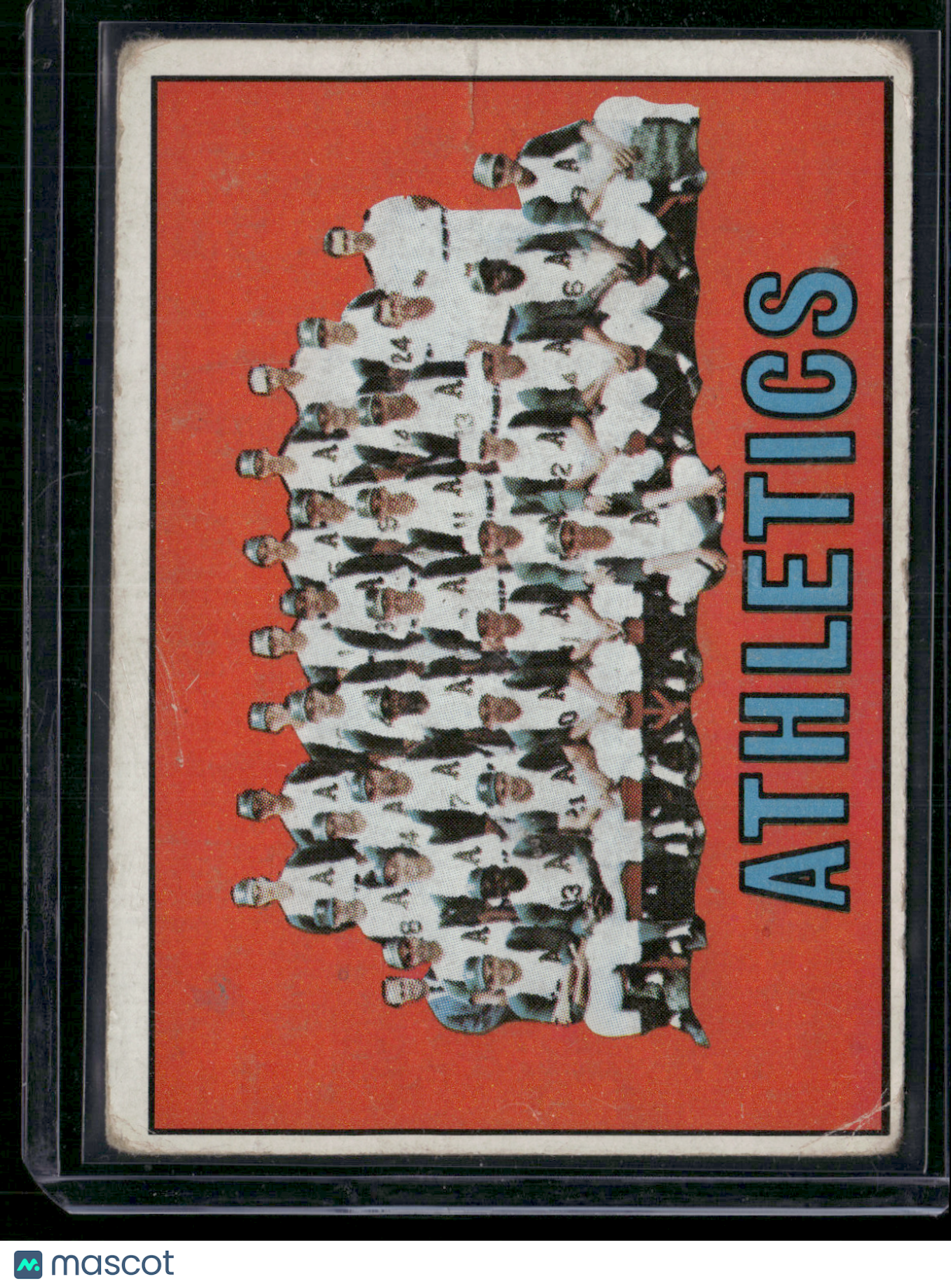 1967 Topps KANSAS CITY ATHLETICS #262 Light Wrinkle (VG)