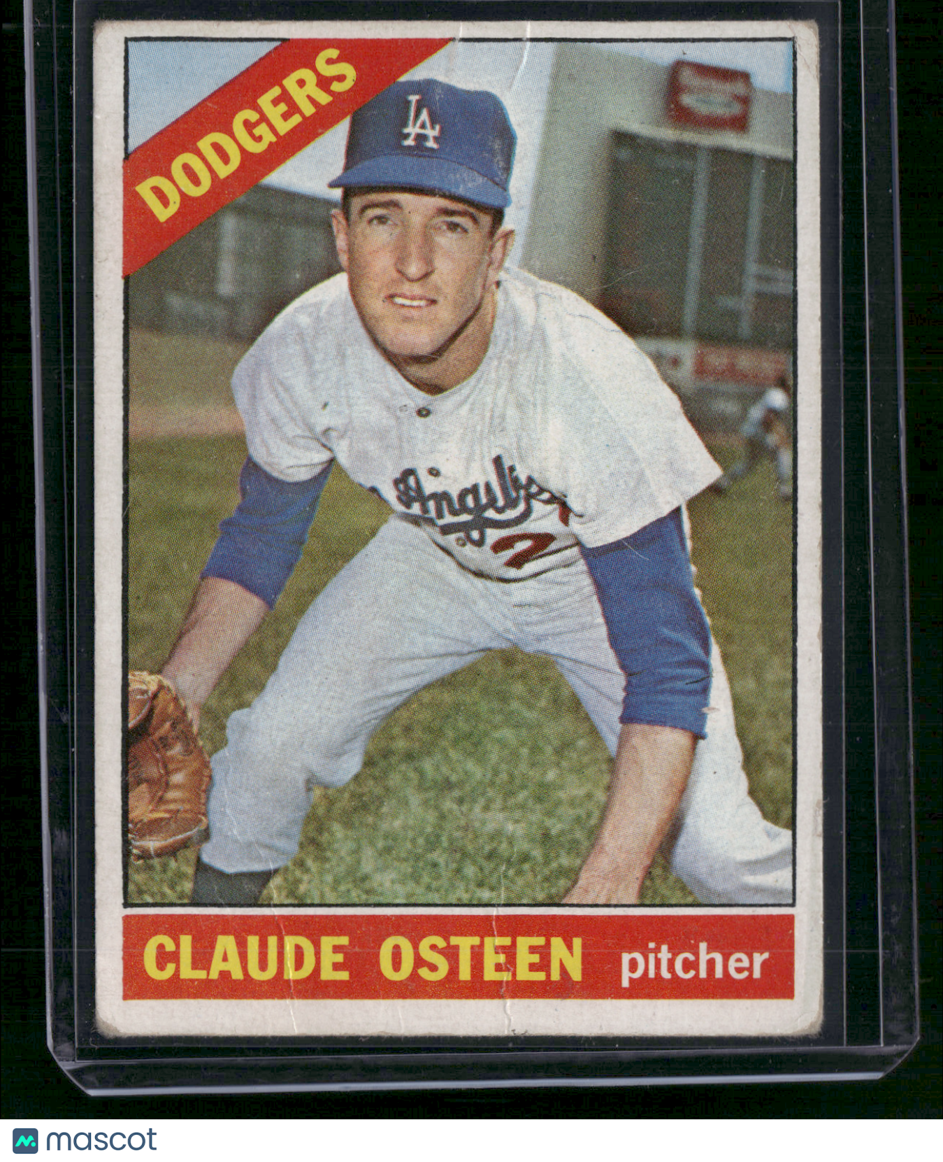1966 Topps CLAUDE OSTEEN #270 - Surface dent, Creases