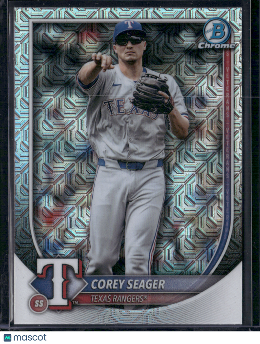 2025 Bowman COREY SEAGER #38 Chrome Mojo Refractor