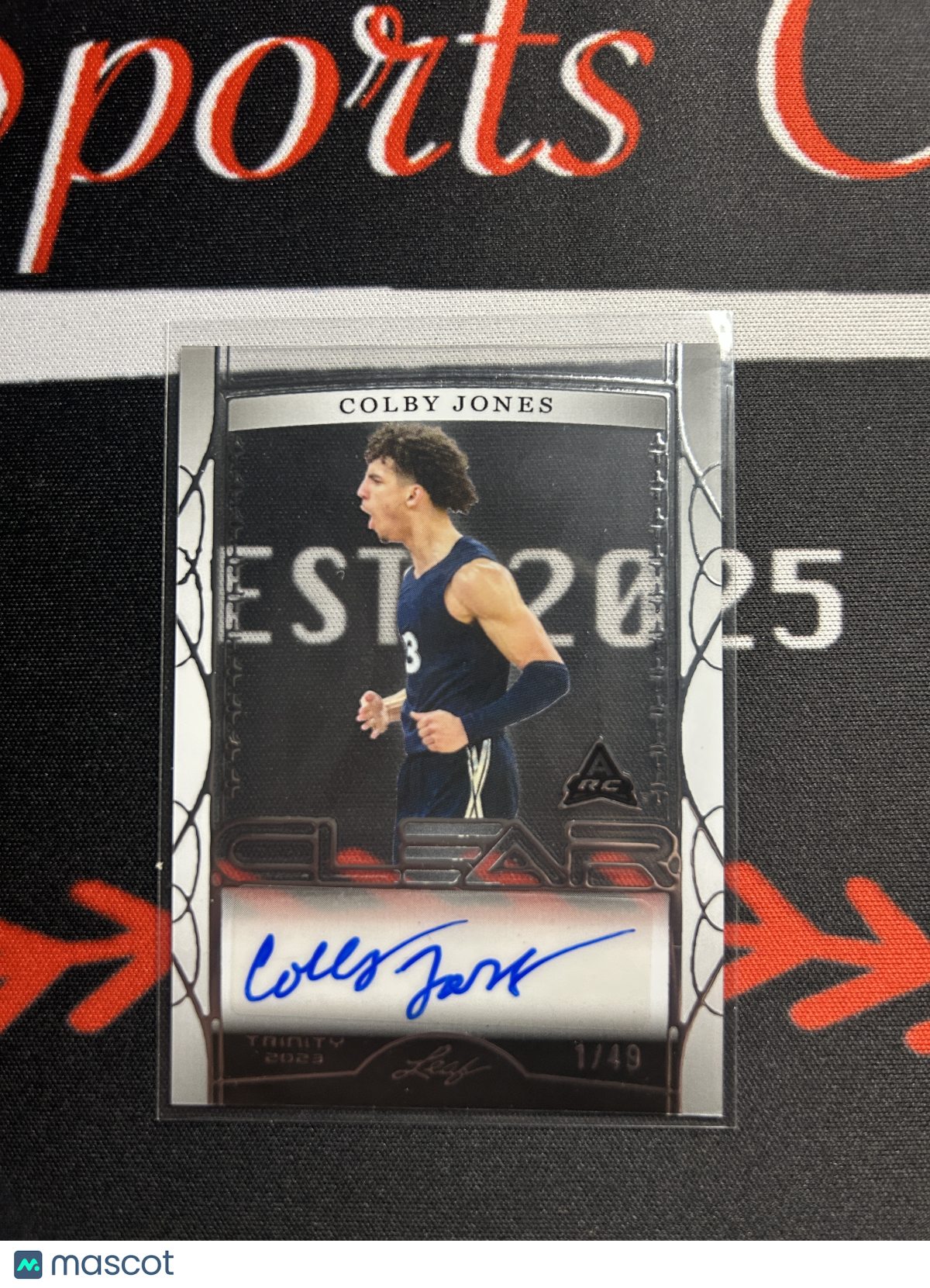 2023 Trinity Basketball COLBY JONES #CA-CJ1 Auto 1/49 Rookie Clear RC