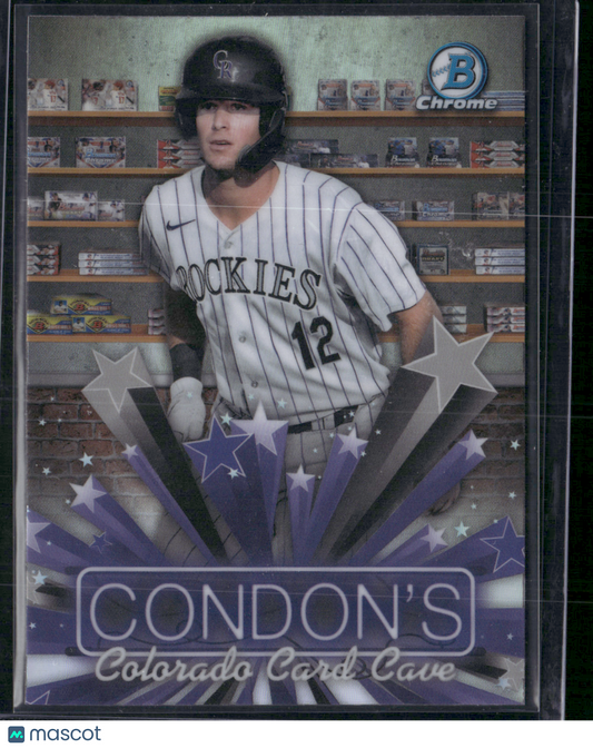 2025 Bowman CHARLIE CONDON #HS-14 Colorado Card Cave Chrome