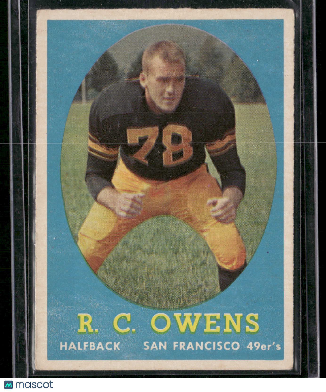 1958 Topps R.C. OWENS #64 Light Color Loss (VG)