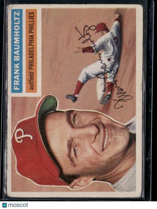 1956 Topps FRANK BAUMHOLTZ #274 Wrinkling